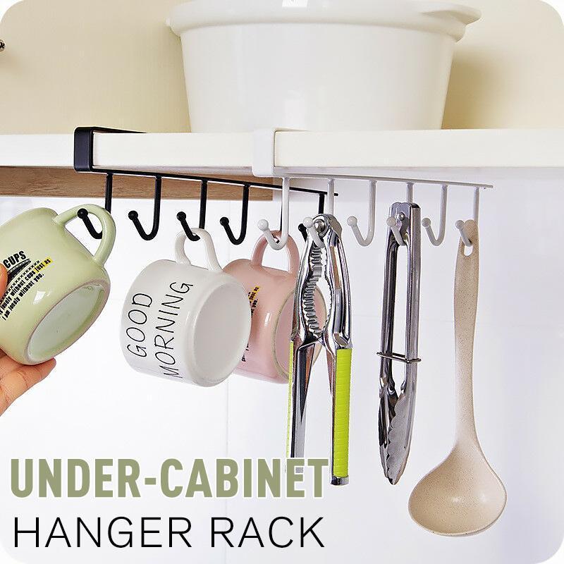 Kalsten | 6 Hooks Under-Cabinet Hanger Rack