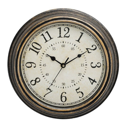 BowLift | Vintage Retro Wall Clock with Wood Look – Timeless Design
