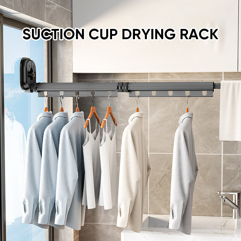 Sandsberg | Wall-mounted foldable clothes rack with suction cup