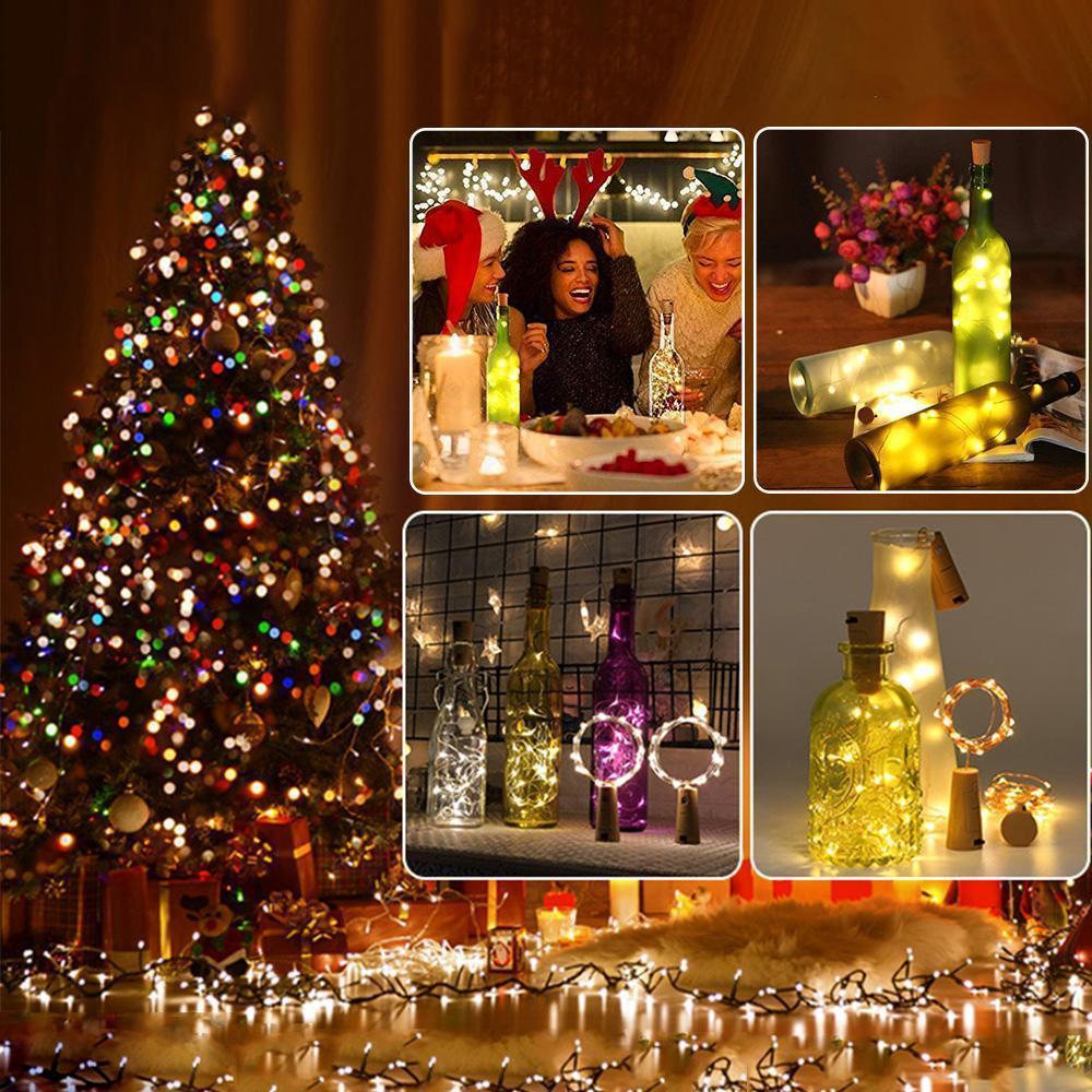 Led Bottle Light Cork Night Light DIY Decor | Bowlift