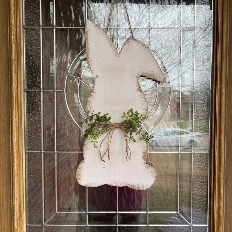 Easter Bunny Wooden Door Hanging Decor | Bowlift