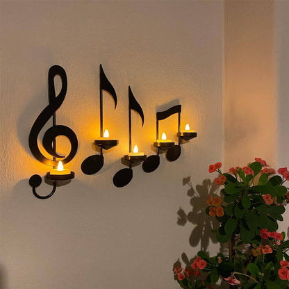 Black Music Note Wall Lamp Skanto