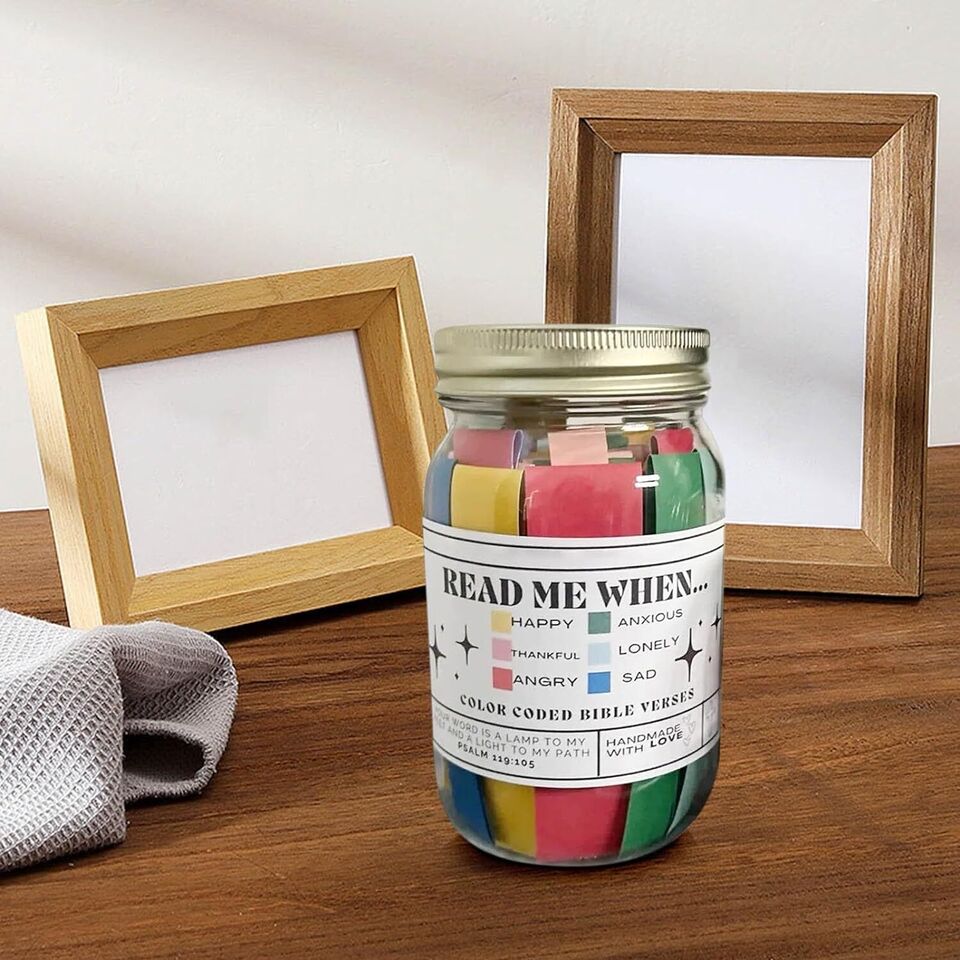 Hope Jar - Filled with Bible Verses for Emotional Strength and Spiritual Connection Bowlift