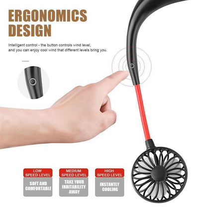 Rechargeable Mini Neck Fans | Bowlift