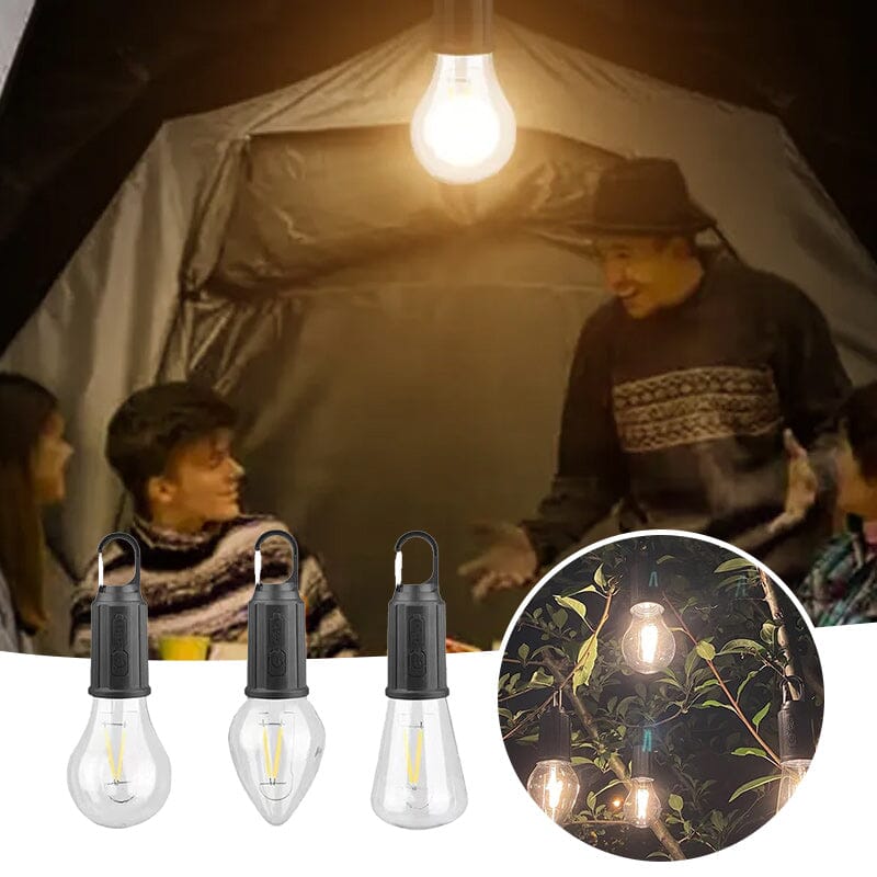 New Outdoor Camping Hanging Type-C Charging Retro Bulb Light | Karnz