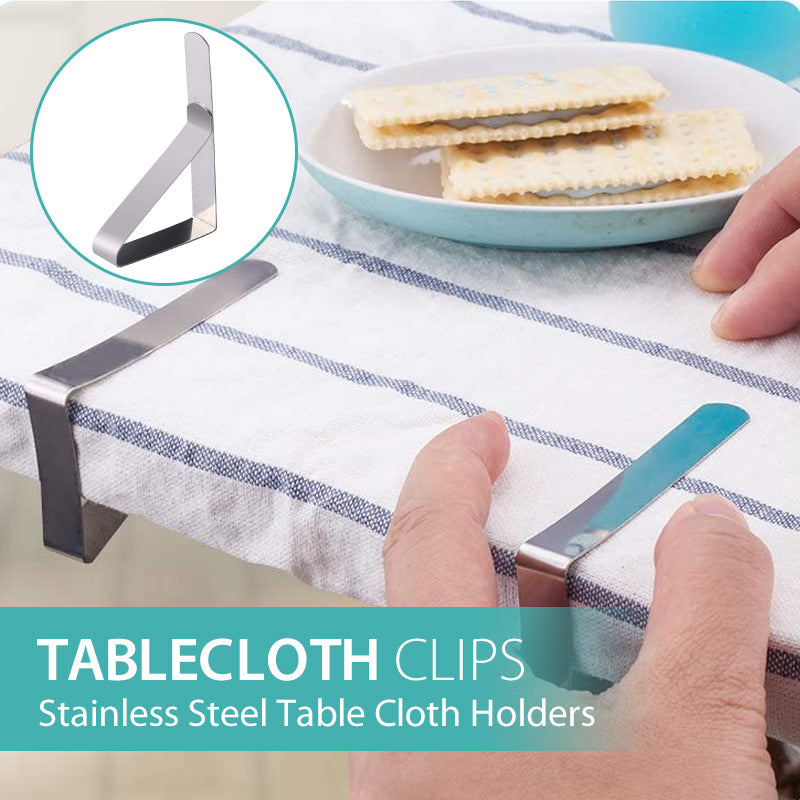 BowLift | Stainless Steel Tablecloth Clips (Set of 4)