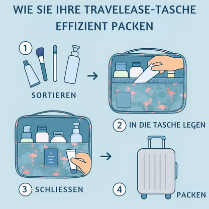 Skanto | TravelEase – Water-Repellent Toiletry Bag with Hook and Compartments | Travel Toiletry Bag