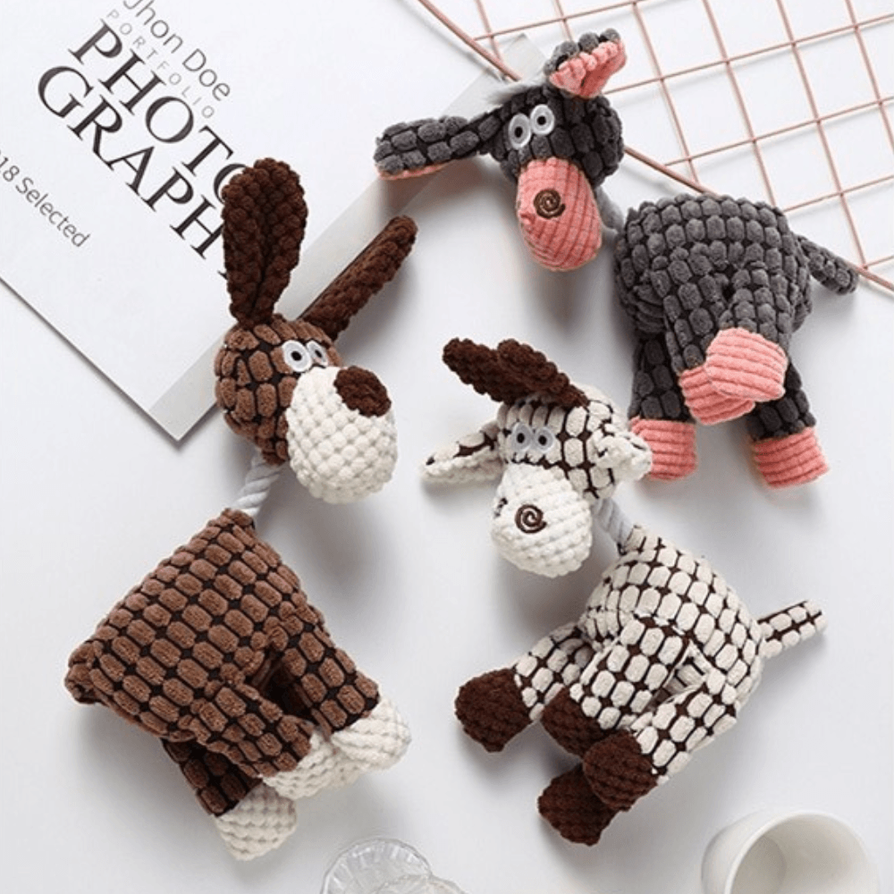Sandsberg | Robust Plush Dog Toy | Bite-Resistant and Durable Design | Multiple Models