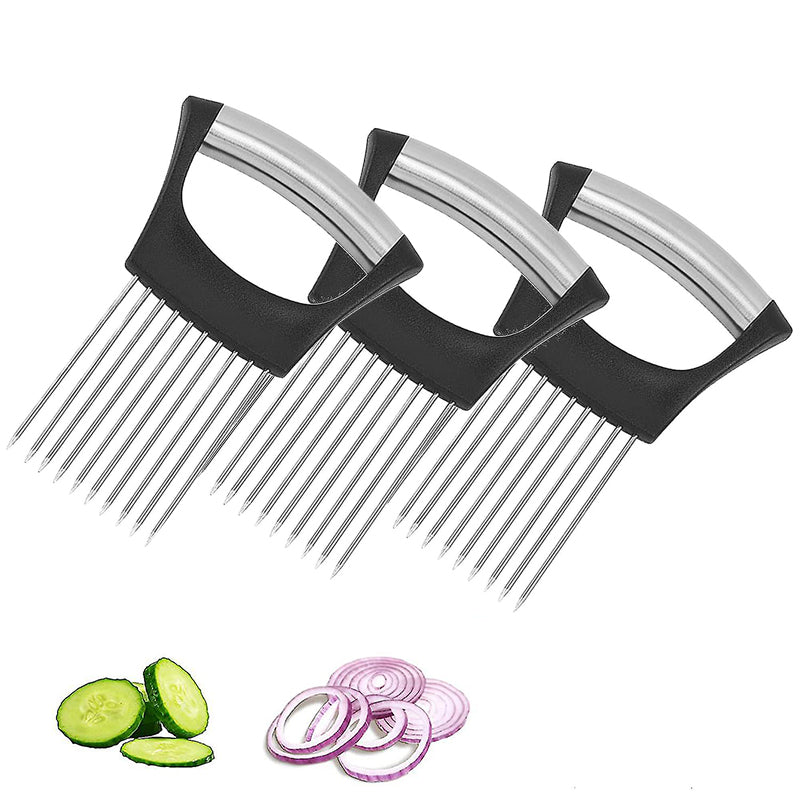 Stainless Steel Onion Cutter Holder, Food Slicers Assistant Tomato Slicer Holder | Bowlift