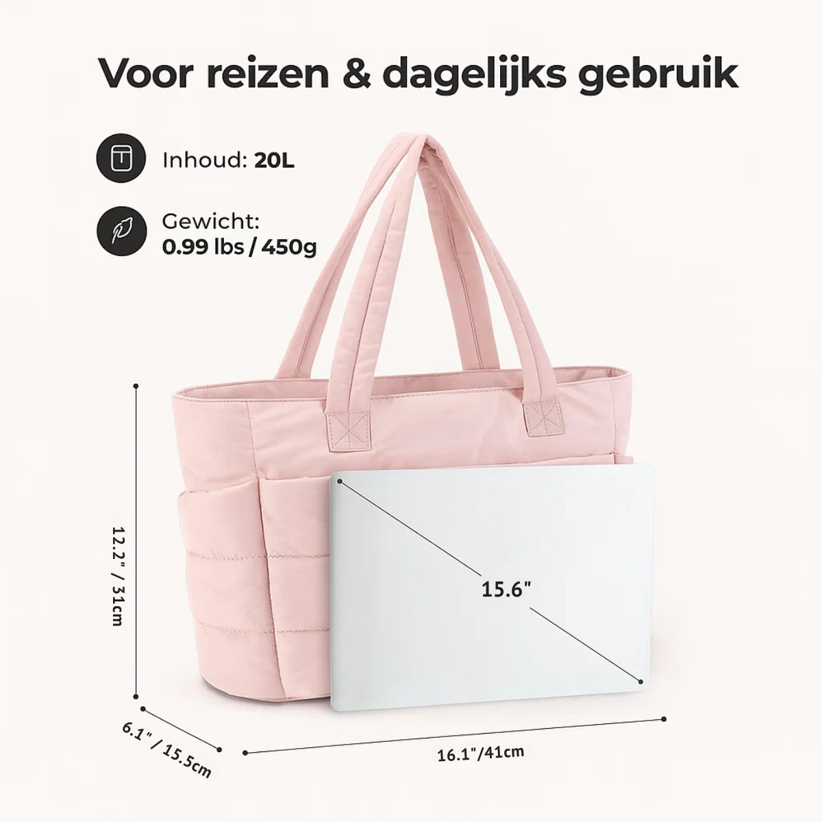 Skanto | DraagMeega Luxury Day Backpack – Lightweight, Padded & Versatile for Everyday