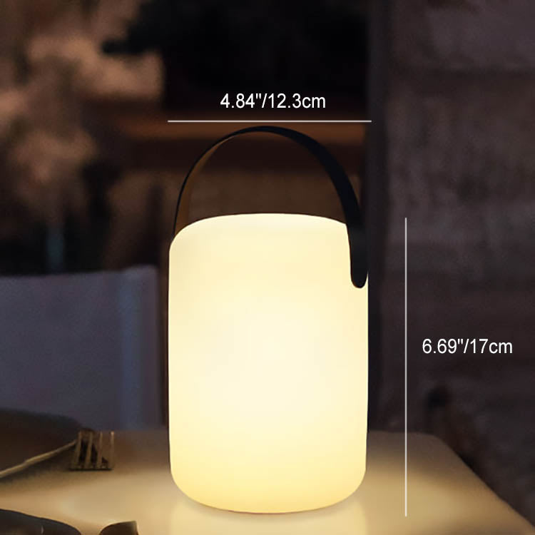 Skanto | Modern Simple Plastic Round Square Hand LED Table Lamp for Outdoor Patio