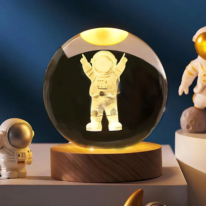 Skanto | LED Night Light with 3D Crystal Ball