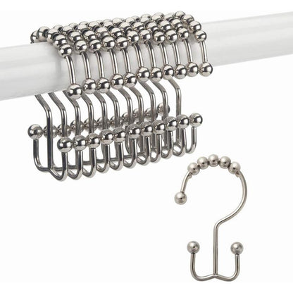 Stainless Steel Shower Curtain Hooks (12 pieces) | Kalsten