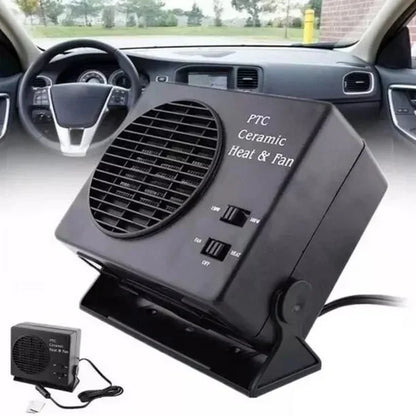 Skanto | 12V Ceramic Car Heater | 150W-300W Portable Fan with Automatic Thermostat for Winter Vehicle Use