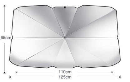 Skanto | Foldable Car Window UV Protection Sunscreen Heat Insulation Umbrella, with Storage Bag, Suitable for Most Vehicles
