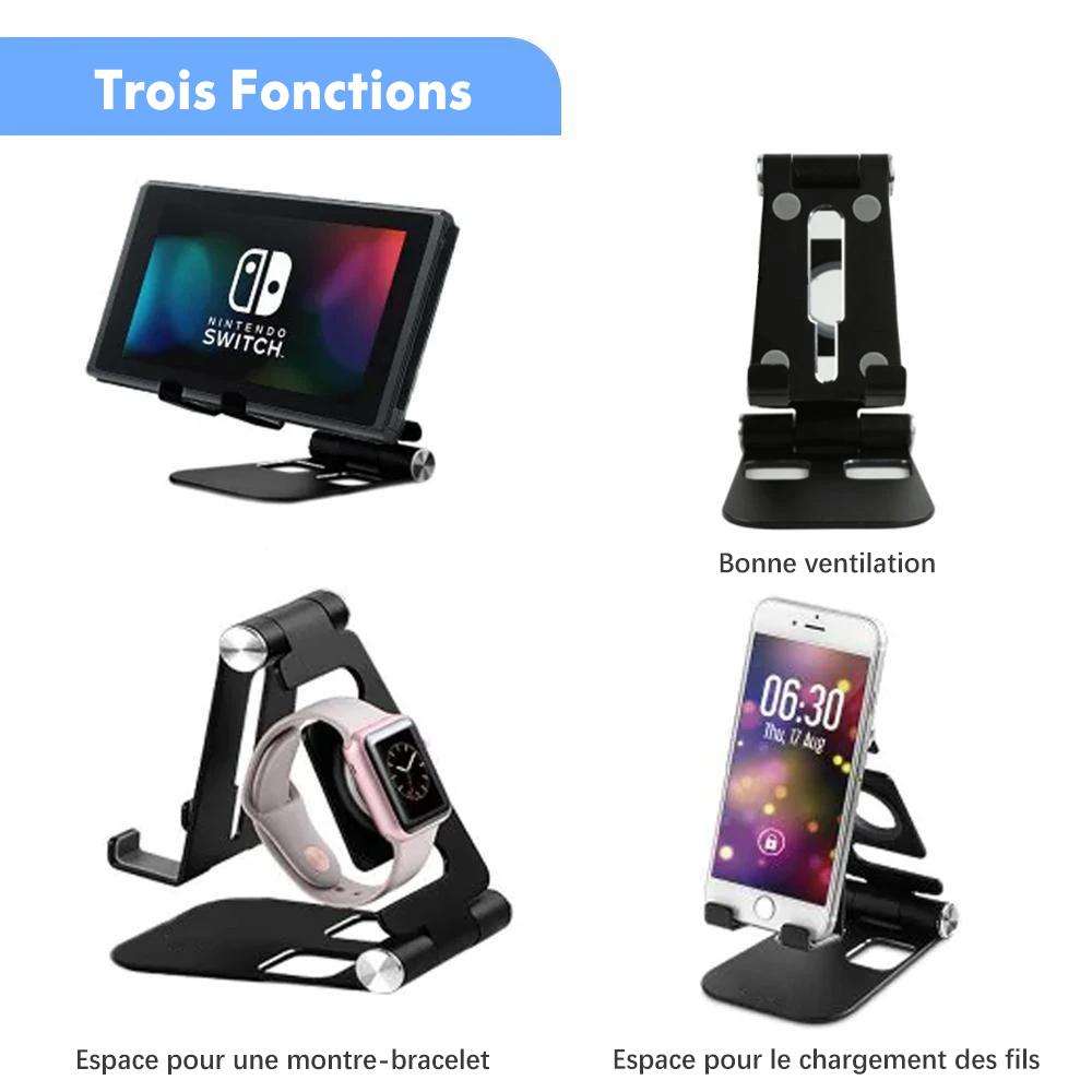 Multipurpose foldable smartphone holder made of aluminum alloy | Bowlift
