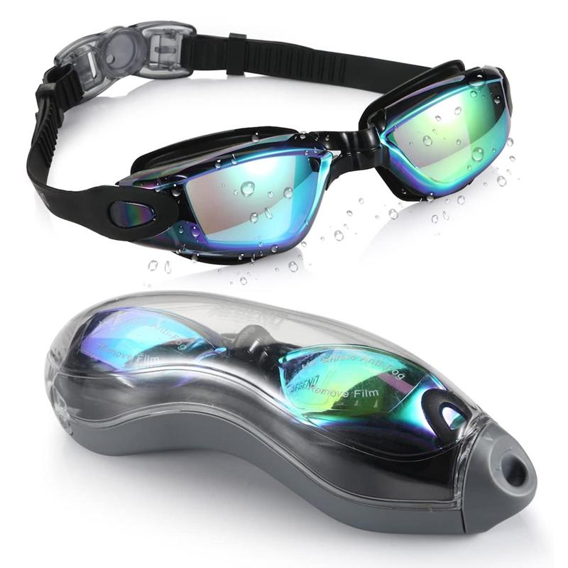 Karnz | Leak-free anti-fog UV protection triathlon swimming goggles