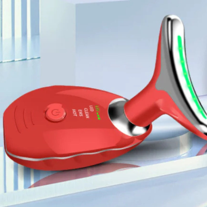 Anti-Wrinkle Face Lifting Massager with LED Light Therapy for Face and Neck Skanto