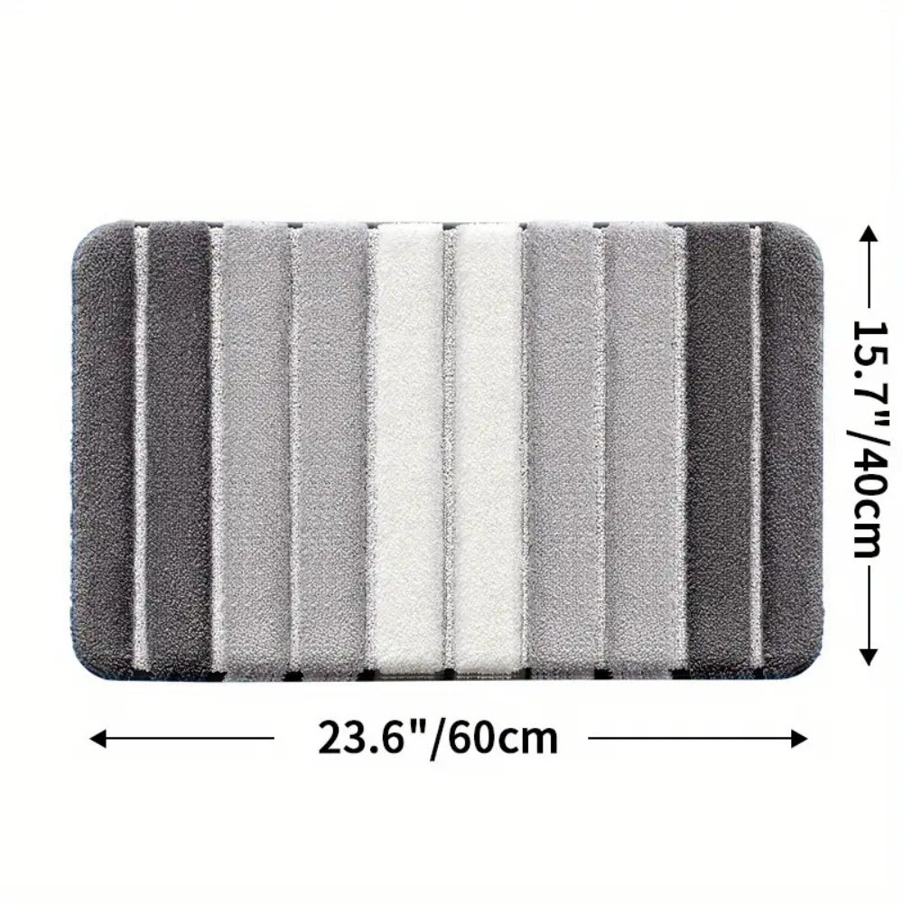 Skanto | Lumiere Striped Absorbent Bath Mat