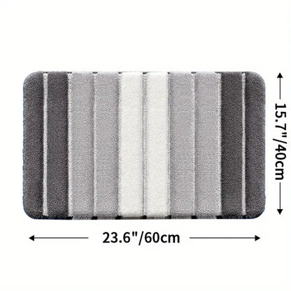 Skanto | Lumiere Striped Absorbent Bath Mat