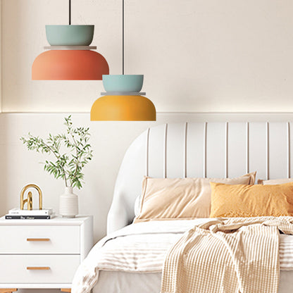 BowLift | Nordic Color Block Pendant Light Fixture - Modern Hanging Lamp for Kitchen & Dining Room