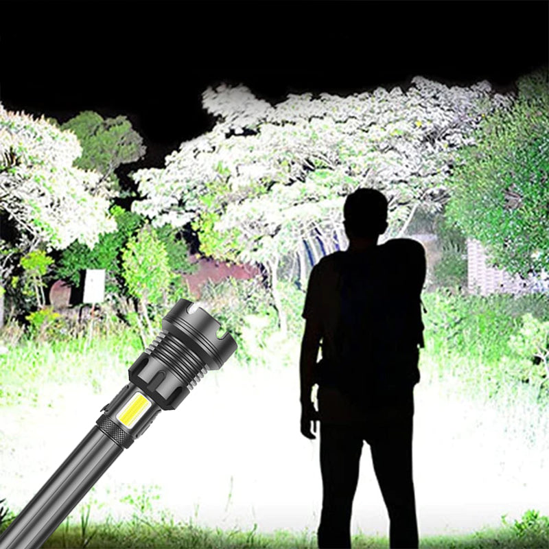 Tactical rechargeable laser LED flashlight | Bowlift