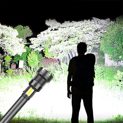 Tactical rechargeable laser LED flashlight | Bowlift