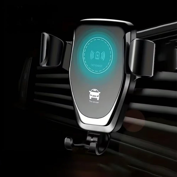 Skanto | Wireless Car Charger & Phone Mount - Fast Charger Holder for iPhone 14 and All Smartphones