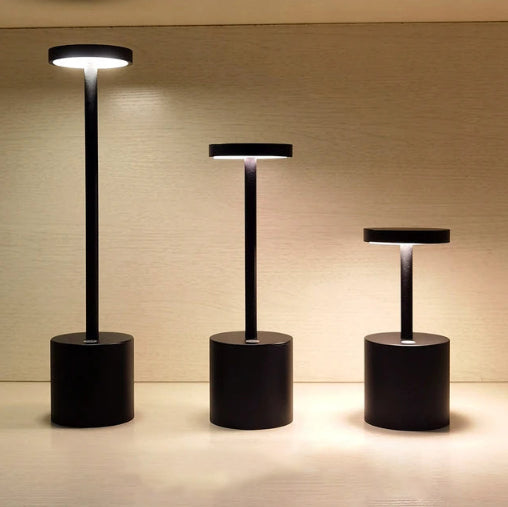Frendorf | LumaLite Rechargeable LED Table Lamp | Wireless | Dimmable | Modern Design for Restaurants and Home