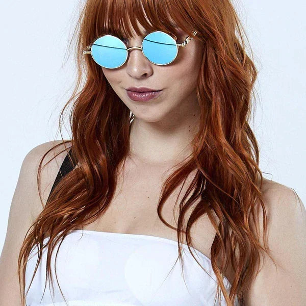 Skanto | Steampunk Round Lens Metal Frame Unisex Glasses