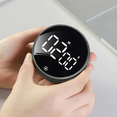 BowLift | SmartTime Kitchen Timer | Easy One-Twist Operation, Large LED Display & Adjustable Alarm for Cooking, Studying & Classroom Use