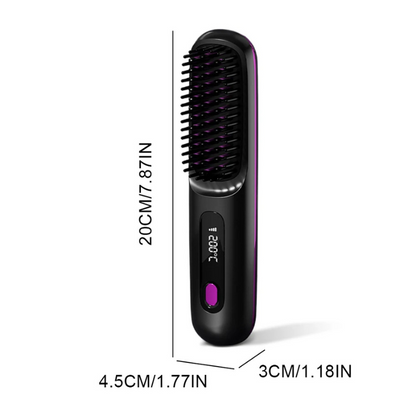 Skanto | Hair Straightener Brush with Digital Display