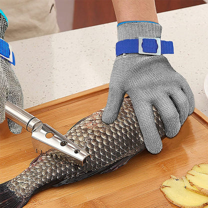 Stainless steel mesh metal laboratory protective gloves