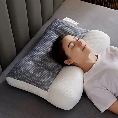 SleepAlign Orthopedic Neck Pillow For Sleeping | Cervical Spine Support - Pain Relief - Reduced Snoring - For All Sleep Positions Bowlift