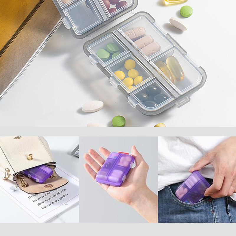 BowLift | Travel Pill Organizer Box (161 Labels for Customization)