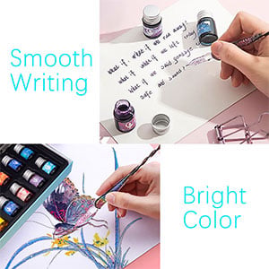 Skanto | Calligraphy Glass Dip Pen Ink Set