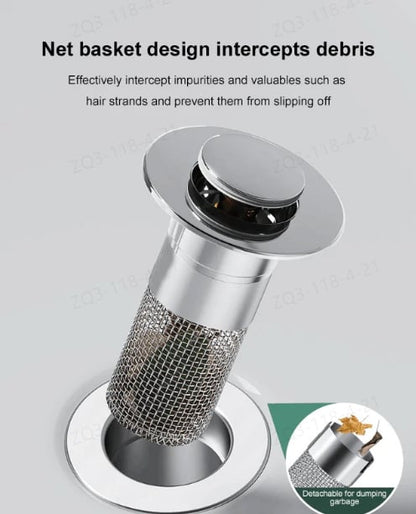 Skanto | Isolate Odor and Prevent Cockroaches - Stainless Steel Floor Drain Filter