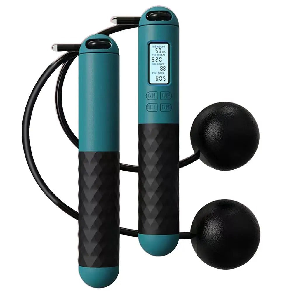 Wireless Jump Rope with Counter – Weighted Handles for Home Cardio Workouts | Karnz