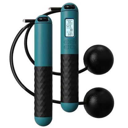 Wireless Jump Rope with Counter – Weighted Handles for Home Cardio Workouts | Karnz