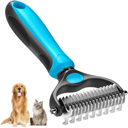 Double-Sided Pet Grooming Brush - End Pet Hair Chaos & Enjoy Quiet, Cozy Cuddle Sessions | Skanto