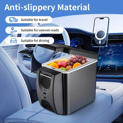 Compact 6L Portable Mini-Fridge for Cars – DC 12V Electric Cooler for Drinks, Seafood, and Fruit, ideal for Travel and Outdoor Adventures