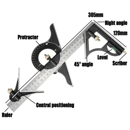 Multifunctional Combination Protractor Set, make your work more efficient! 💼🏃‍♂️