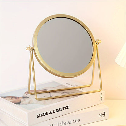 VintageGlow – Adjustable Makeup Mirror with Iron Frame Bowlift