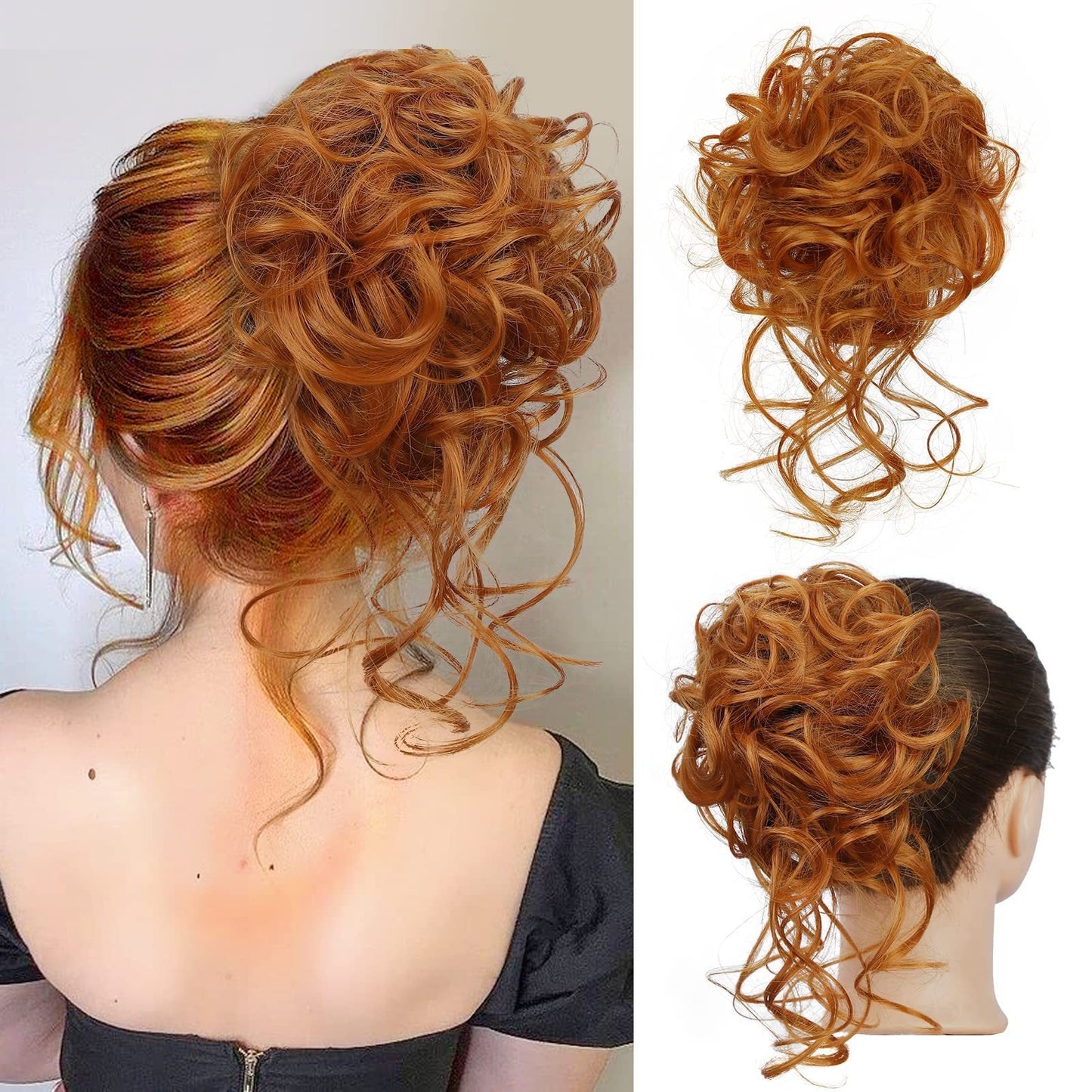 Curly Bun Hair Claw Clips Bowlift