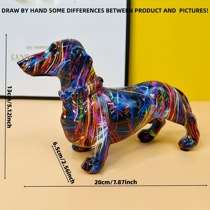 Skanto | Dachshund Glede – Colorful Dachshund Ornament for a Playful Touch at Home