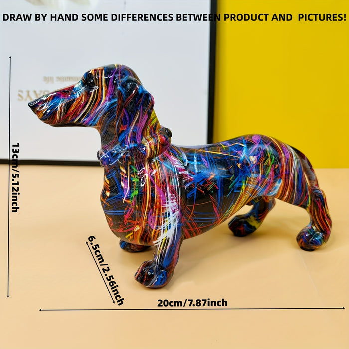 BowLift | Dachshund Delight – Colorful Dachshund Sculpture for a Playful Atmosphere in Your Home