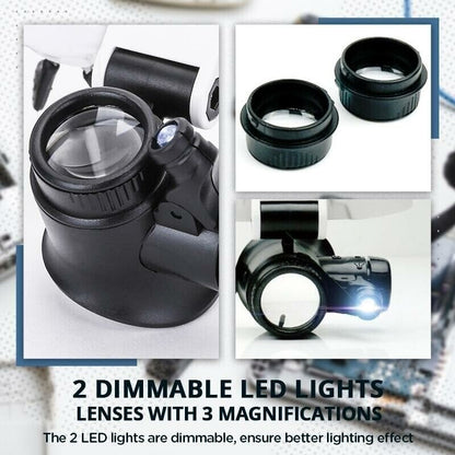 BowLift | LED Glasses Magnifier 8x 15x 23x