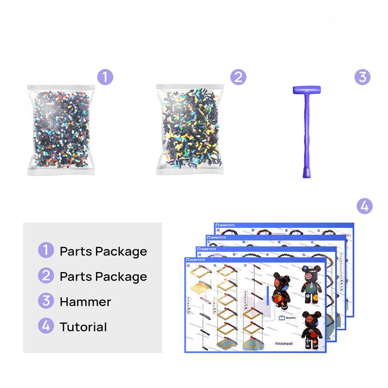 BowLift | DIY Pixel Art Block Bear Figures – Creative Building & Collectible Display