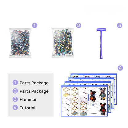 BowLift | DIY Pixel Art Block Bear Figures – Creative Building & Collectible Display