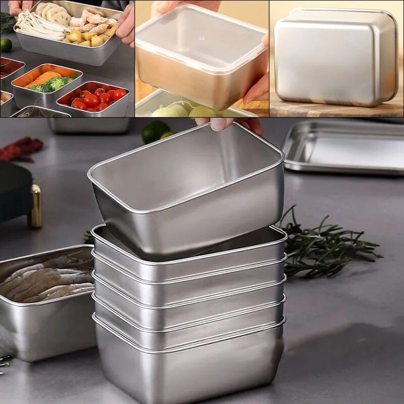 Stainless steel food storage containers | Brehn